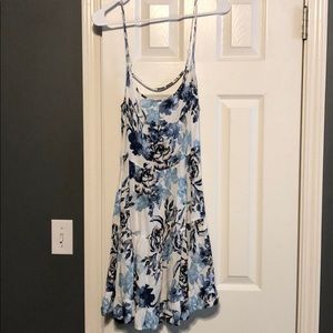 Floral Spaghetti Strap Mini Dress